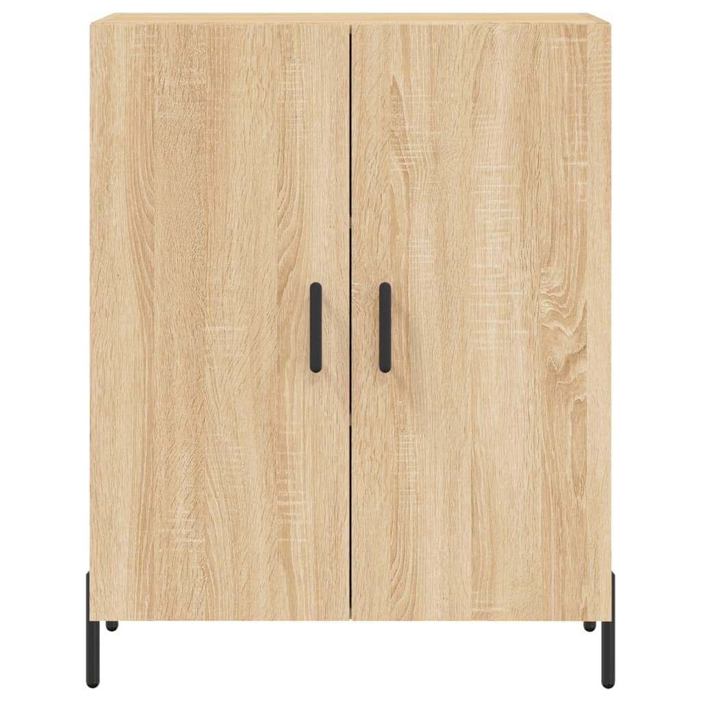 Dulap inalt, stejar sonoma, 69,5x34x180 cm, lemn compozit — imaginea 8