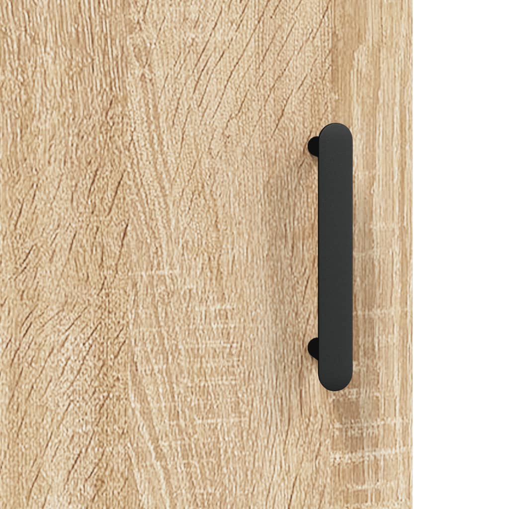 Dulap inalt, stejar sonoma, 69,5x34x180 cm, lemn compozit — imaginea 10
