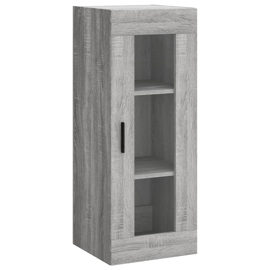 Dulap inalt, gri sonoma, 34,5x34x180 cm, lemn prelucrat — imaginea 5