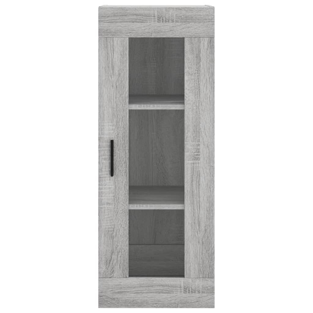 Dulap inalt, gri sonoma, 34,5x34x180 cm, lemn prelucrat — imaginea 6