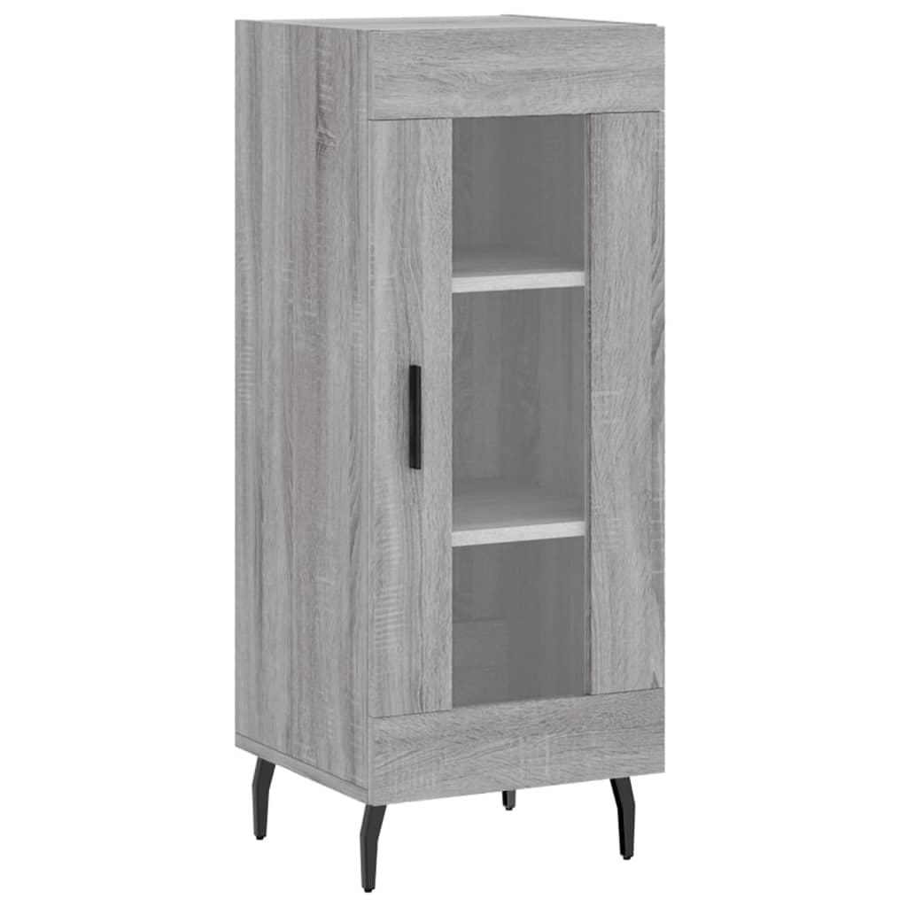 Dulap inalt, gri sonoma, 34,5x34x180 cm, lemn prelucrat — imaginea 7