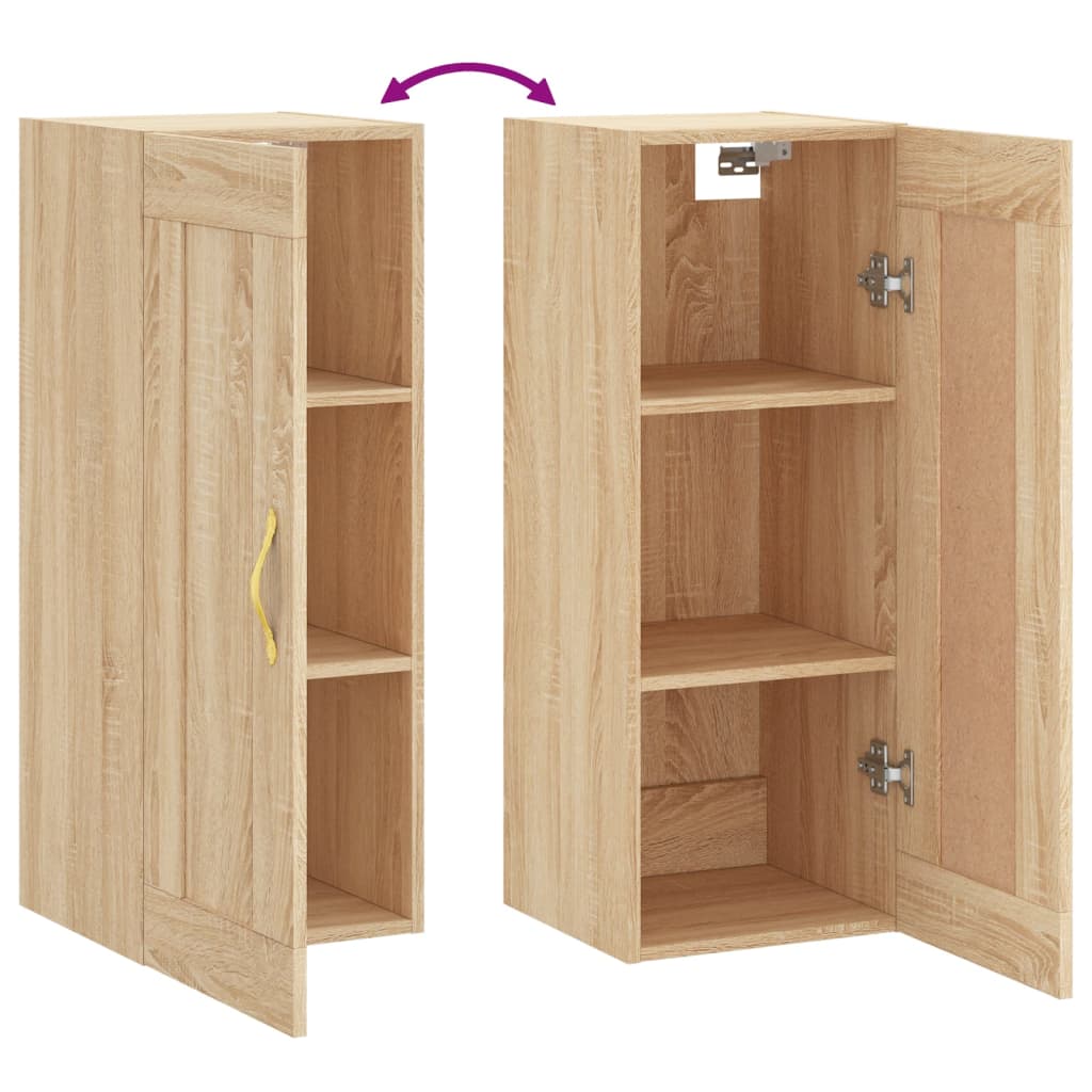 Dulap de perete, stejar sonoma, 34,5x34x90 cm, lemn prelucrat — imaginea 9