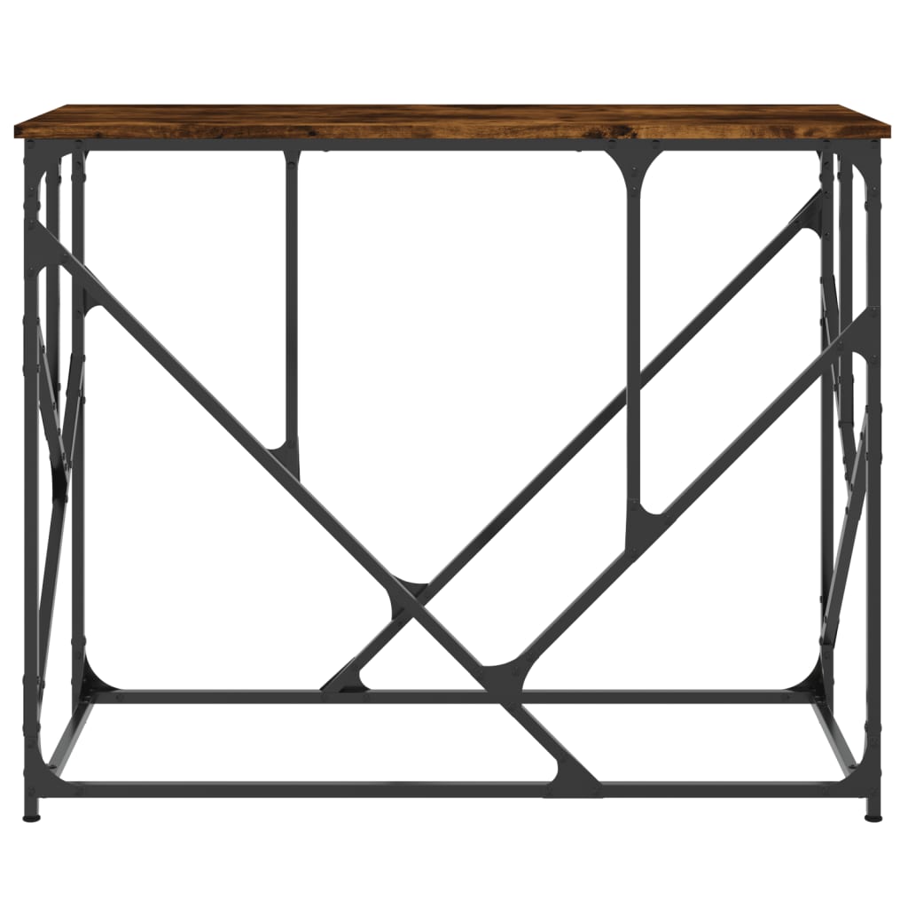 Masuta consola, stejar fumuriu, 100x40x80 cm, lemn prelucrat — imaginea 4