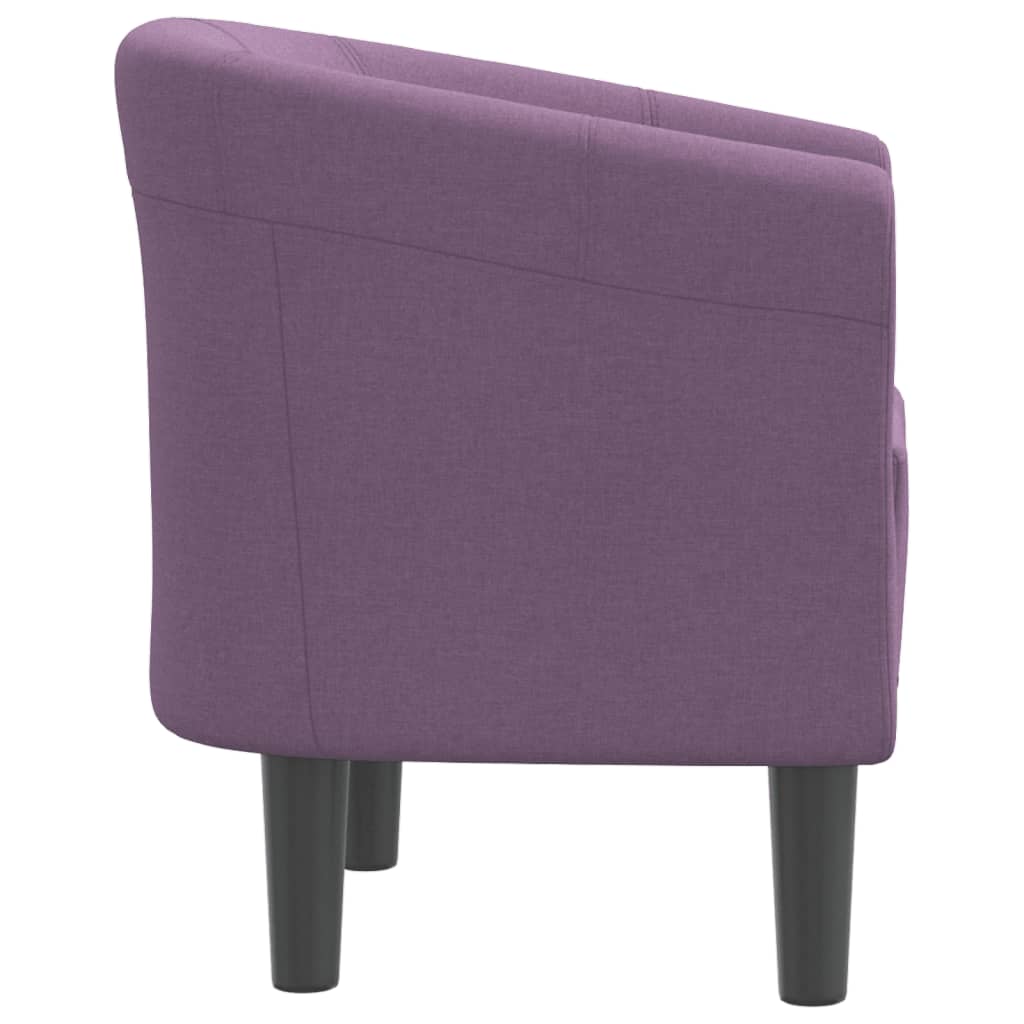 Fotoliu tip cuva, violet, material textil — imaginea 4