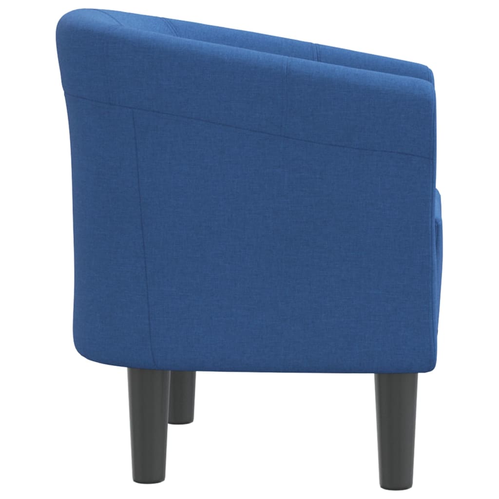 Fotoliu tip cuva, albastru, material textil — imaginea 4