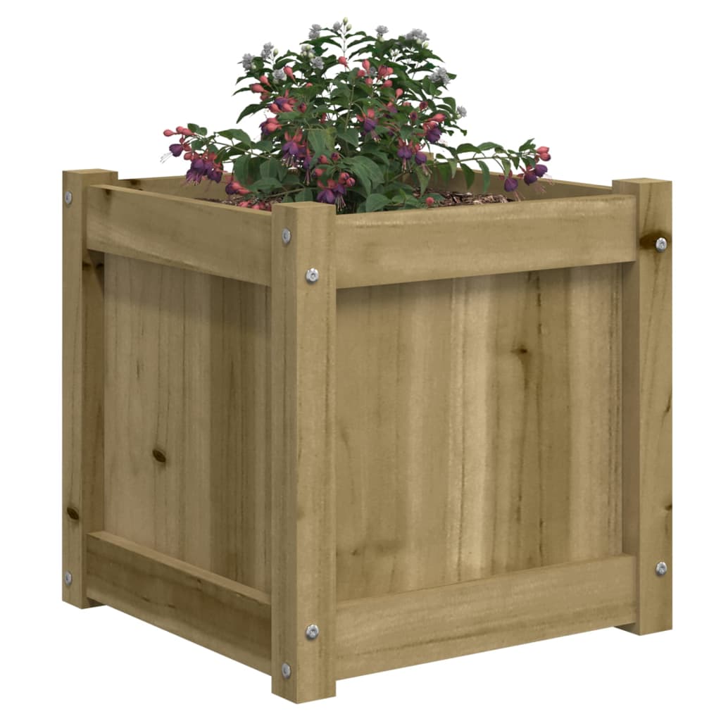 Jardiniere de gradina , 2 buc., lemn de pin impregnat — imaginea 4