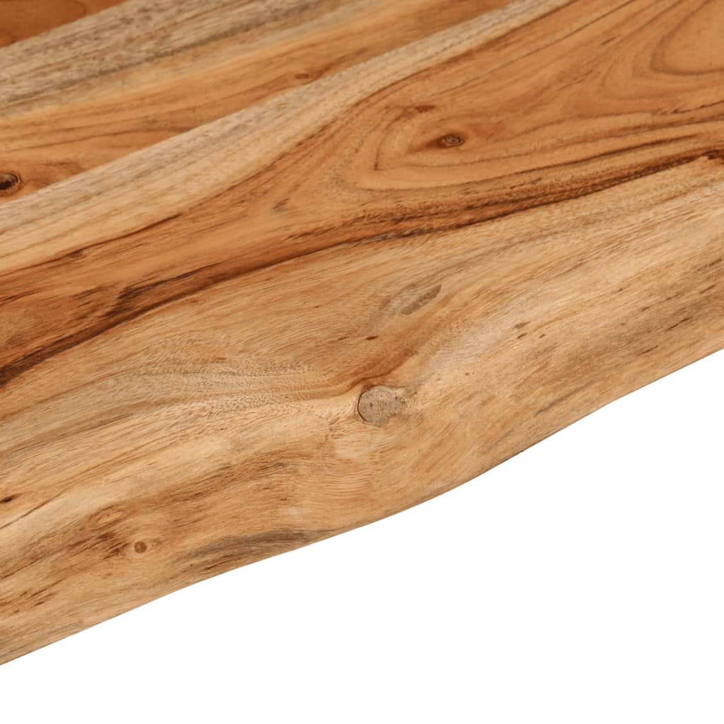 Raft perete 40x20x3,8 cm dreptunghiular lemn acacia margine vie - 5 | YEO
