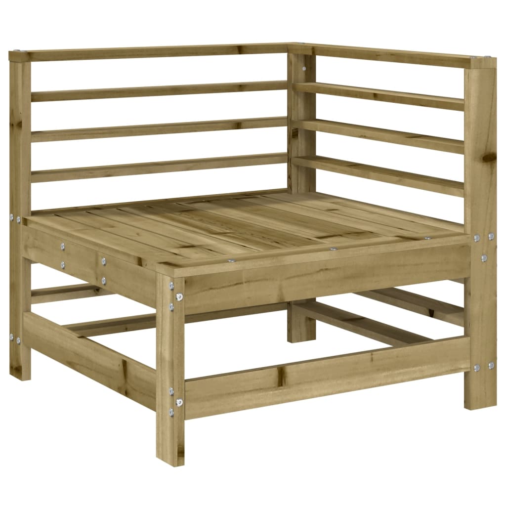 Set mobilier de gradina, 7 piese, lemn de pin tratat — imaginea 5