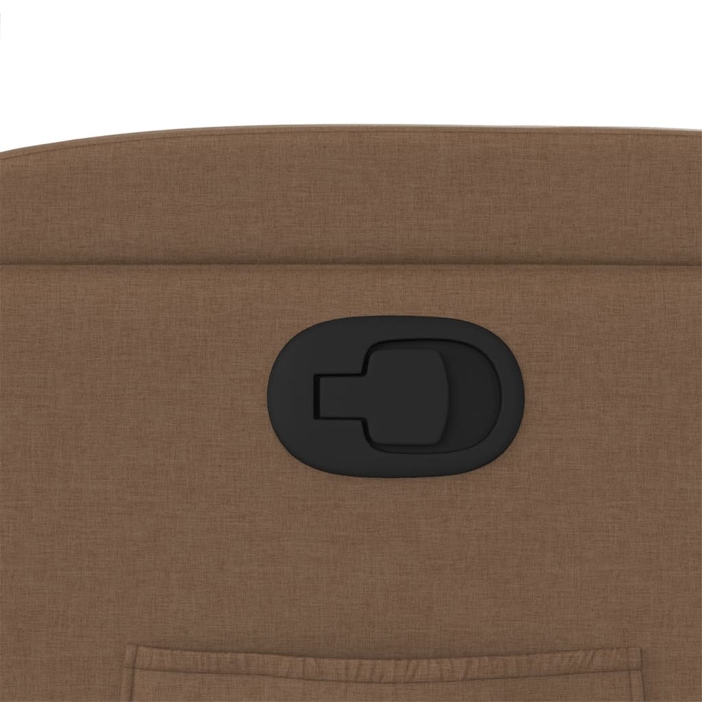 Fotoliu rabatabil, maro, material textil — imaginea 9