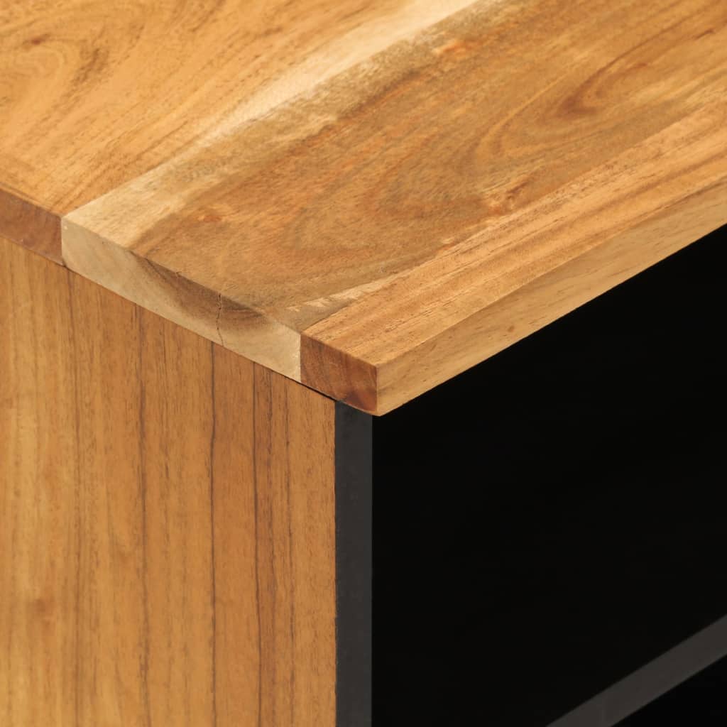 Dulap TV, 100x33x46 cm, lemn masiv de acacia — imaginea 8