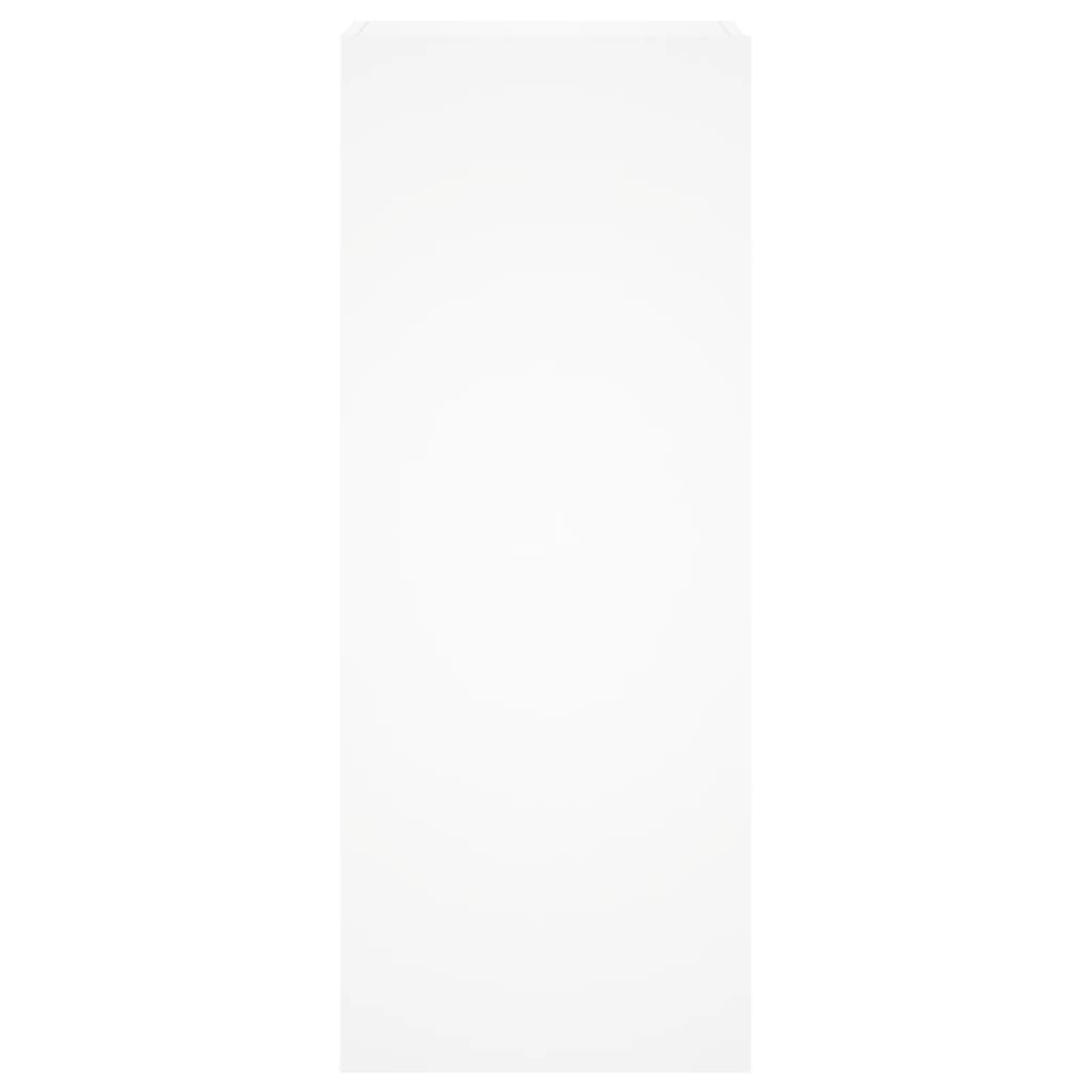 Comoda TV de perete, alb, 40,5x30x102 cm, lemn prelucrat — imaginea 7