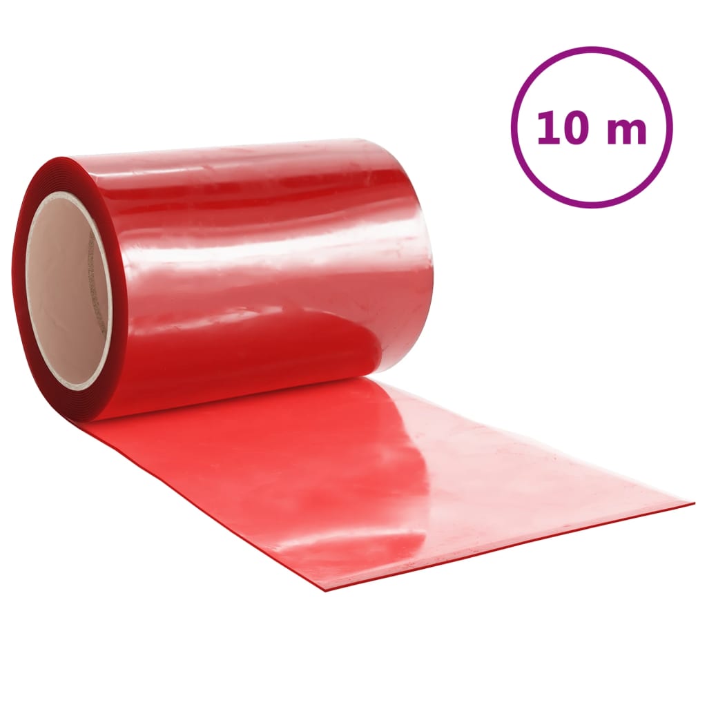 Perdea pentru usa, rosu, 300 mmx2,6 mm 10 m, PVC