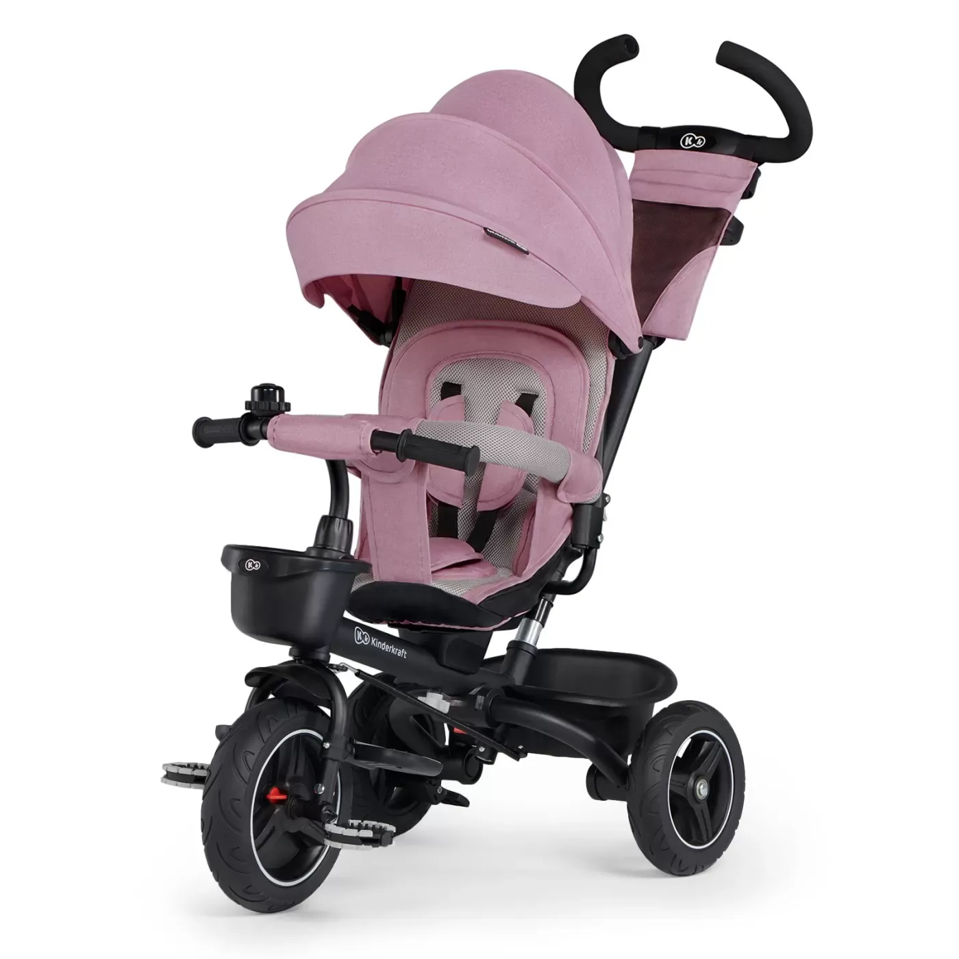 Tricicleta kinderkraft spinstep, pink