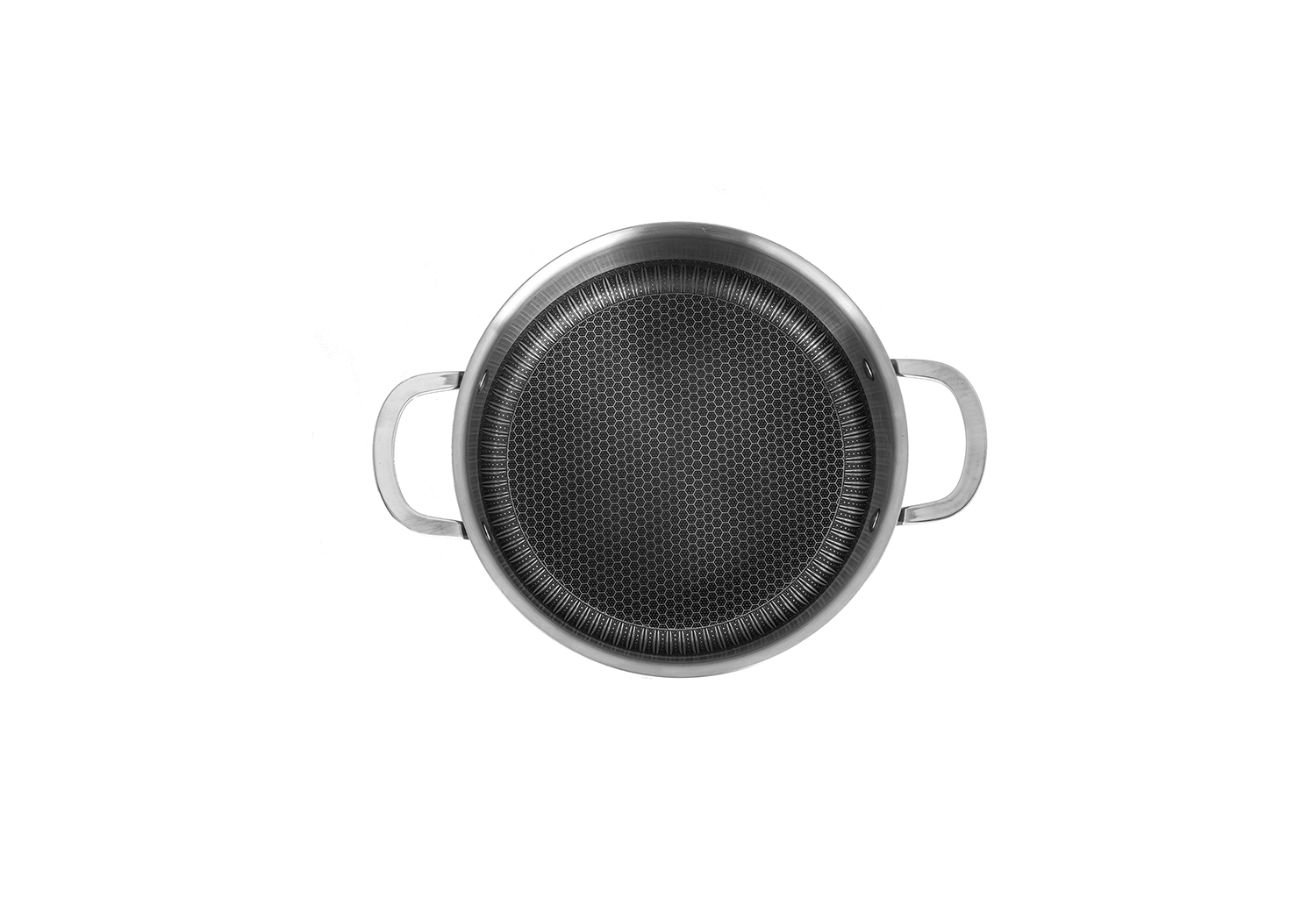 Oala Zilan ZLN9648 cu capac, tri-ply, inox, antiaderent, protectie la zgarieturi, usor de spalat, 24 cm — imaginea 2