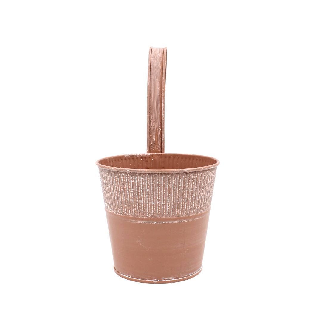 Ghiveci roz 12,5 cm pentru balustrada — imaginea 3