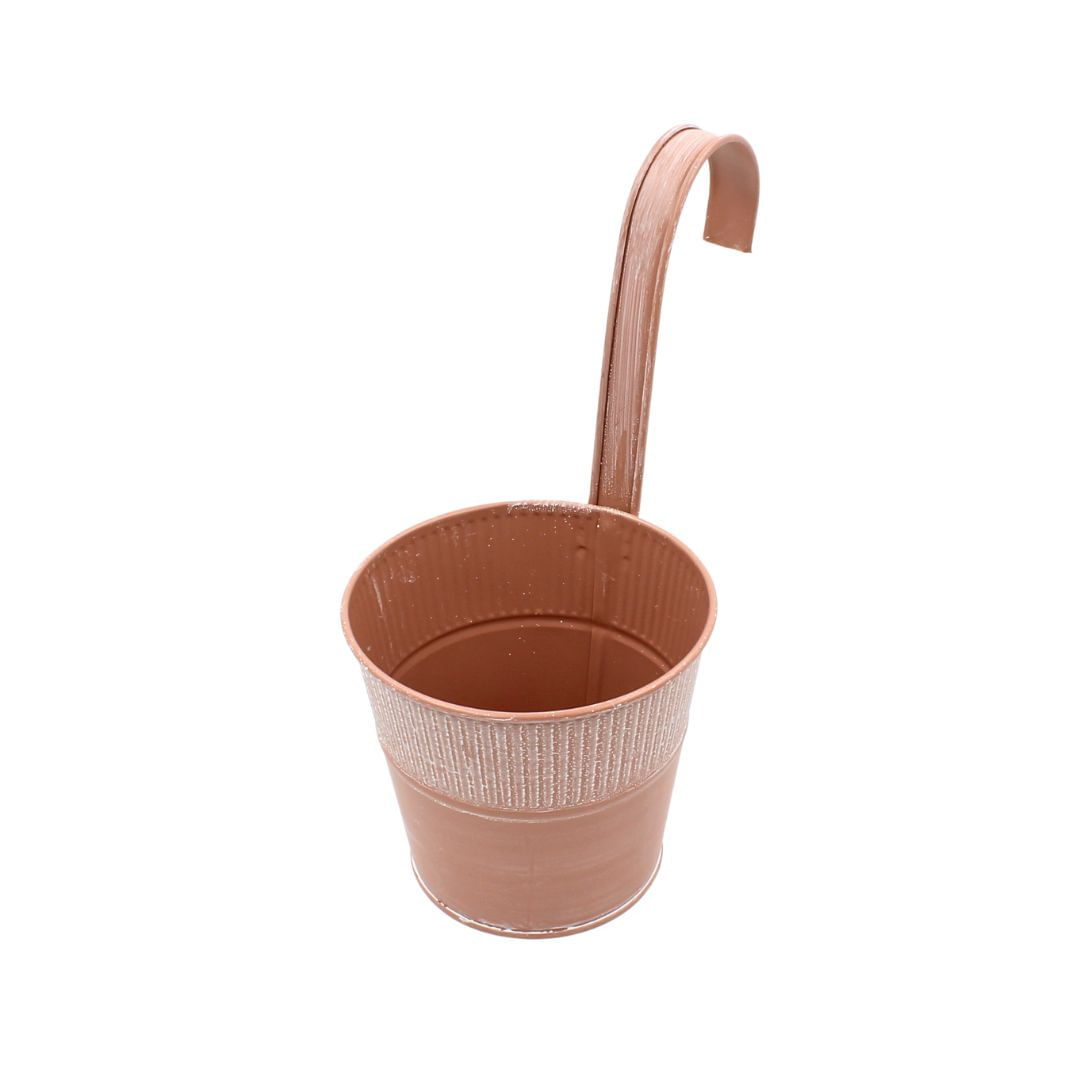 Ghiveci roz 12,5 cm pentru balustrada — imaginea 4