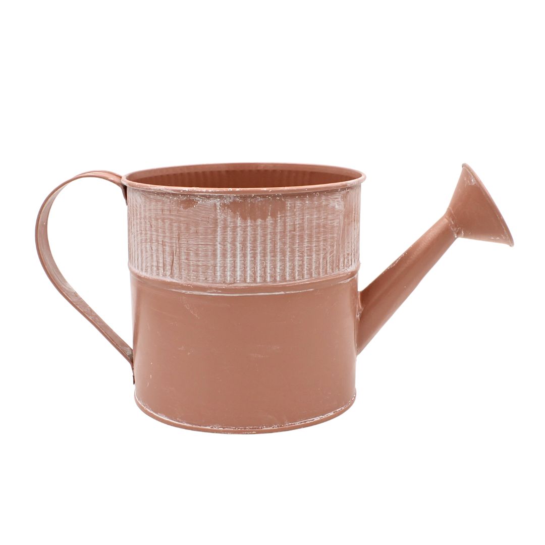 Ghiveci metalic stropitoare 13x25cm roz — imaginea 3