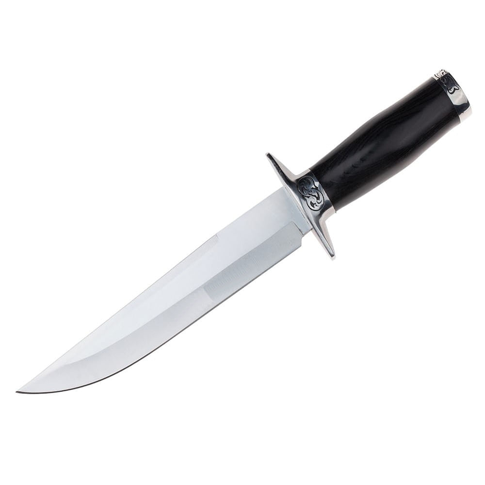 Cutit de vanatoare IdeallStore®, Truthful Blade, 32.5 cm, negru, teaca inclusa