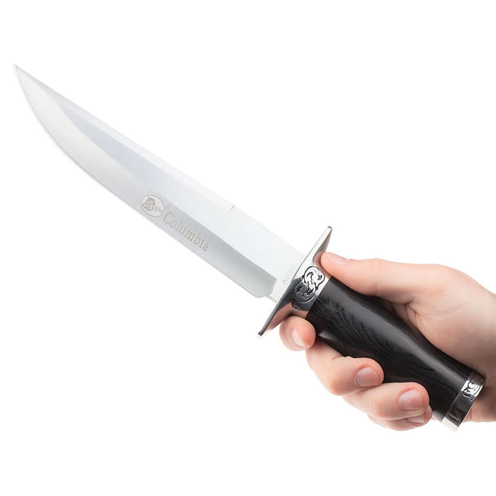 Cutit de vanatoare Columbia®, Truthful Blade, 32.5 cm, negru, teaca inclusa