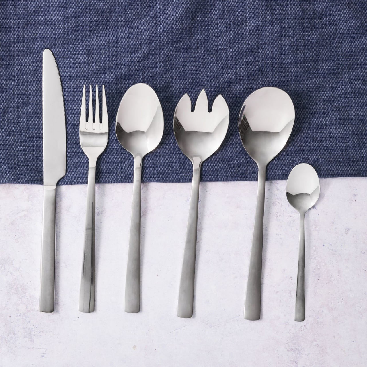 Set tacamuri inox, 50 piese, 12 persoane, ambalate in cutie cadou, AMBITION Prato - 1 | YEO