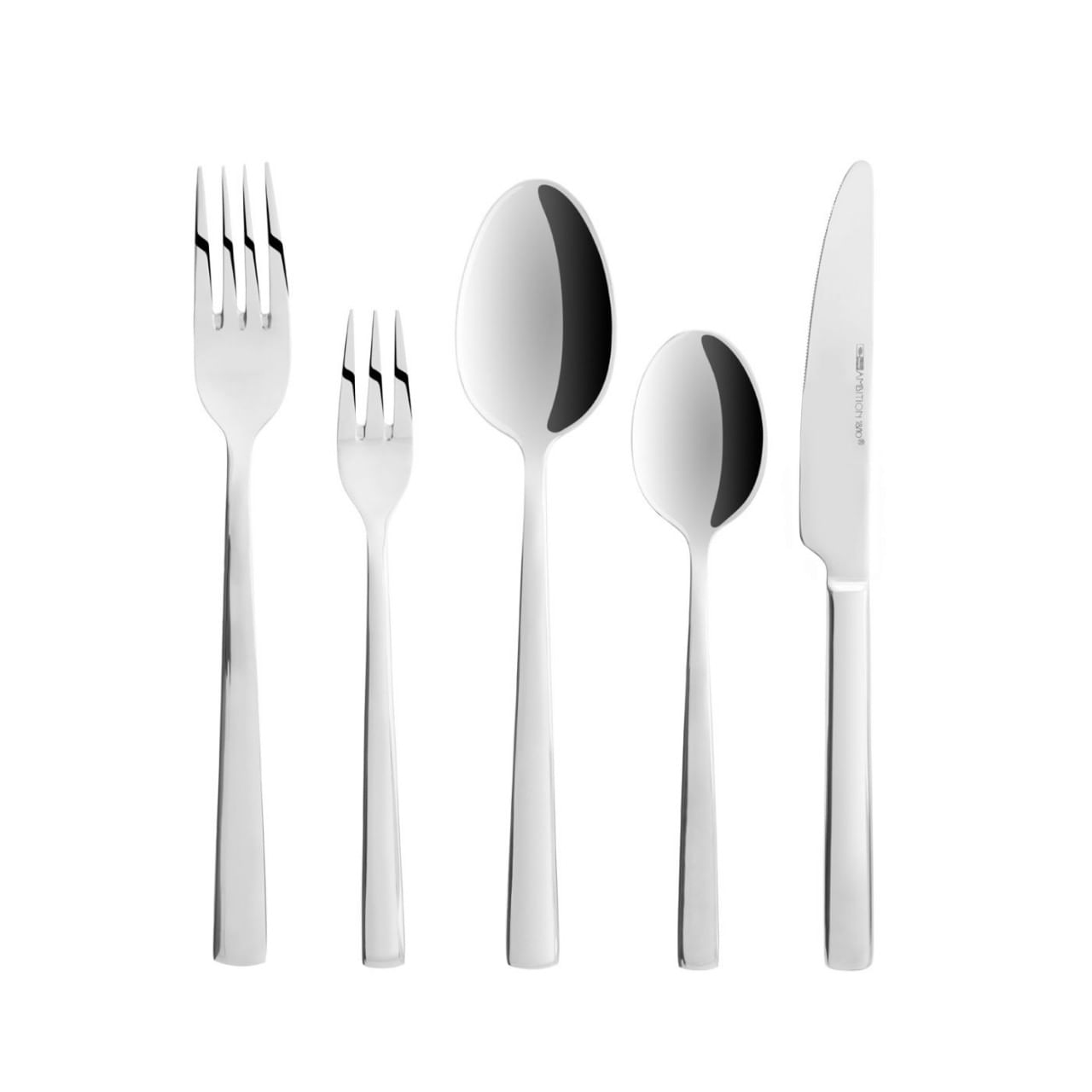 Set tacamuri inox, 30 piese, 6 persoane, AMBITION Prato