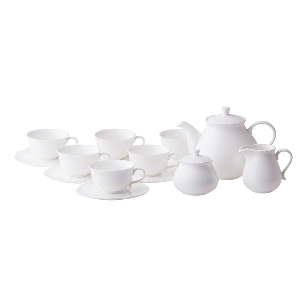 Serviciu servire ceai sau cafea, 17 piese, 6 persoane, portelan, AMBITION Grace - 4 | YEO