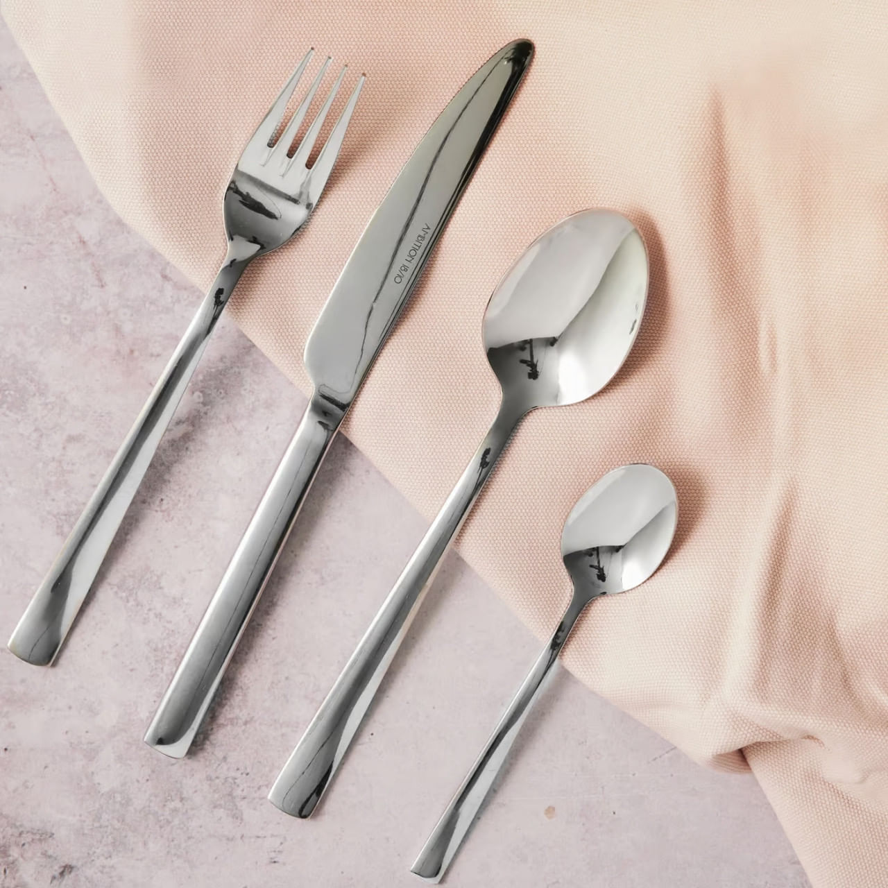 Set tacamuri inox, 30 piese, 6 persoane, AMBITION Prato - 2 | YEO