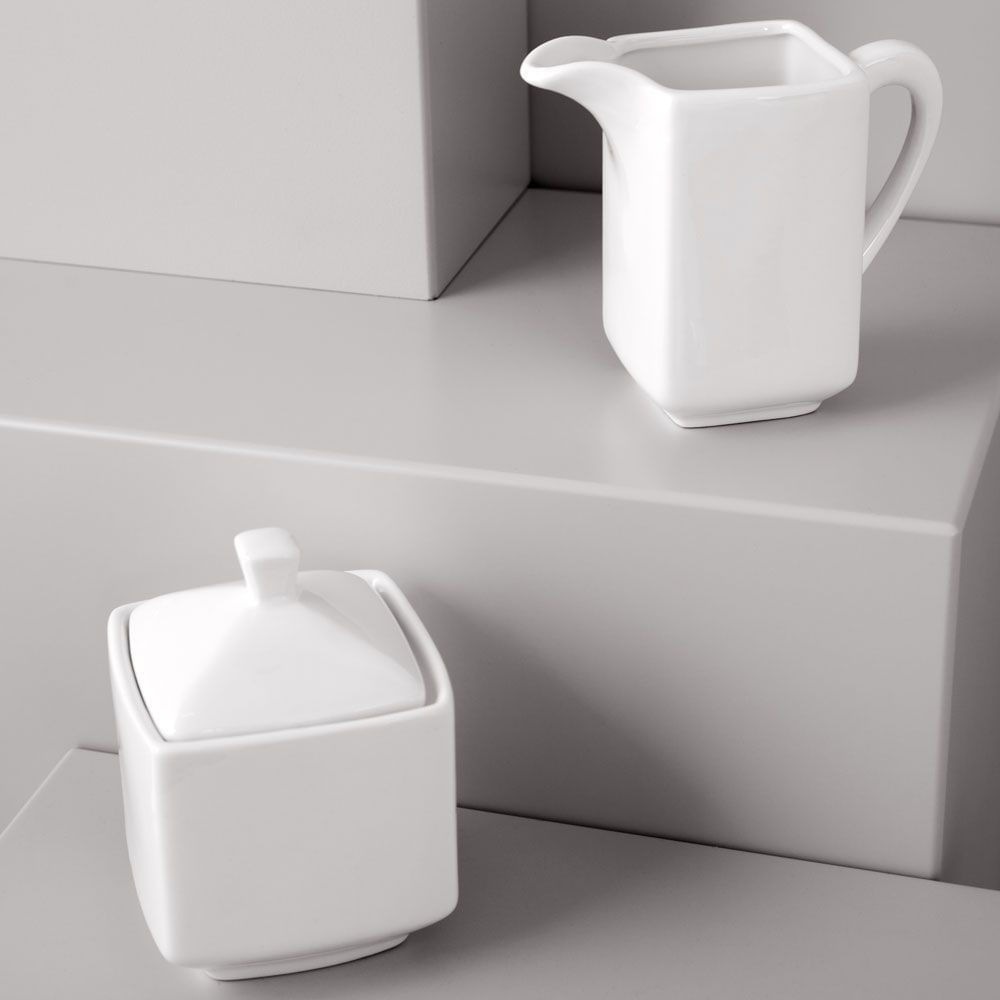 Serviciu servire ceai sau cafea, 17 piese, 6 persoane, portelan, AMBITION Porto - 1 | YEO