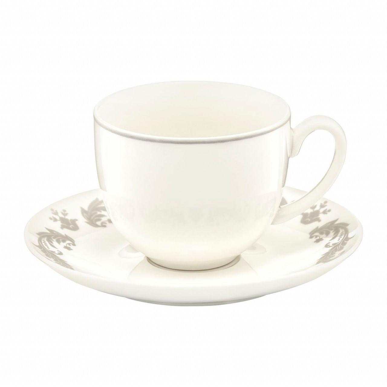 Set servire ceai sau cafea, 12 piese, 6 persoane, portelan, AMBITION Glamour