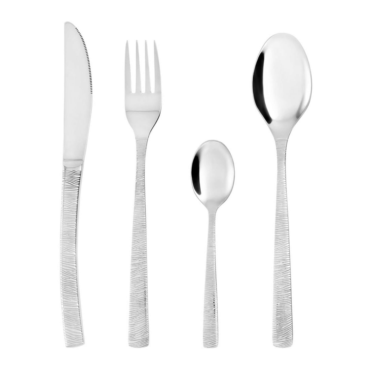 Set tacamuri inox, 24 piese, 6 persoane, AMBITION River