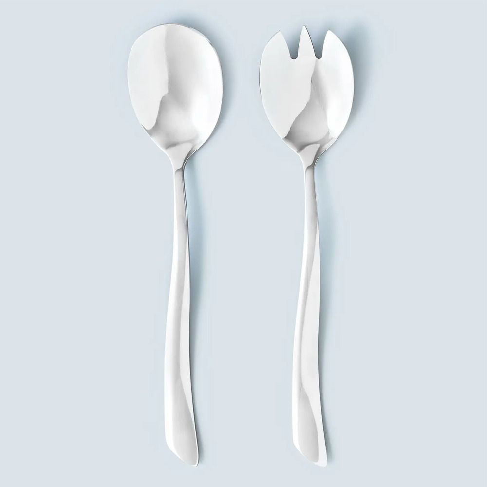 Set tacamuri inox servire salata, 2 piese, mari, AMBITION Wave - 1 | YEO