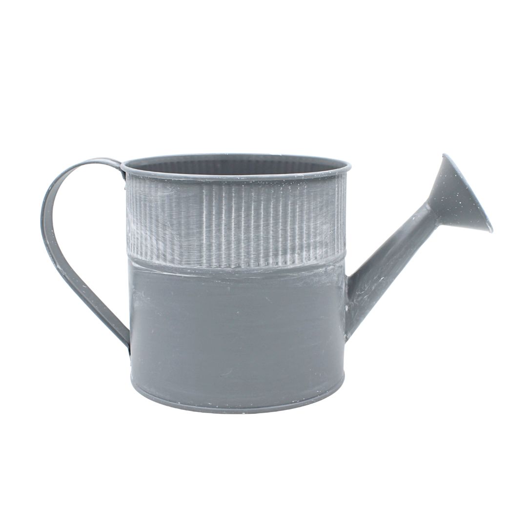Ghiveci metalic stropitoare 13x25cm gri — imaginea 3