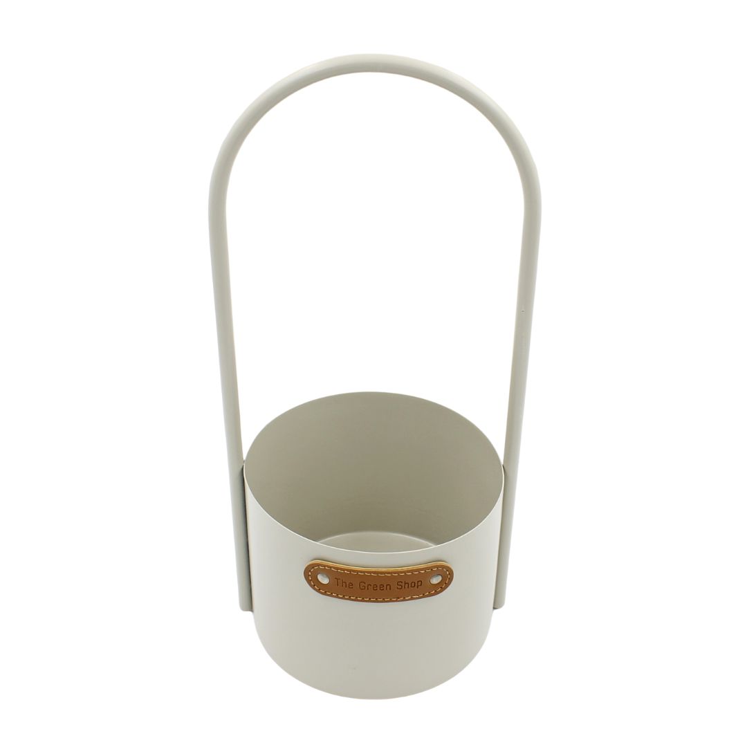 Ghiveci metalic decorativ The Green Shop 30x13cm — imaginea 2
