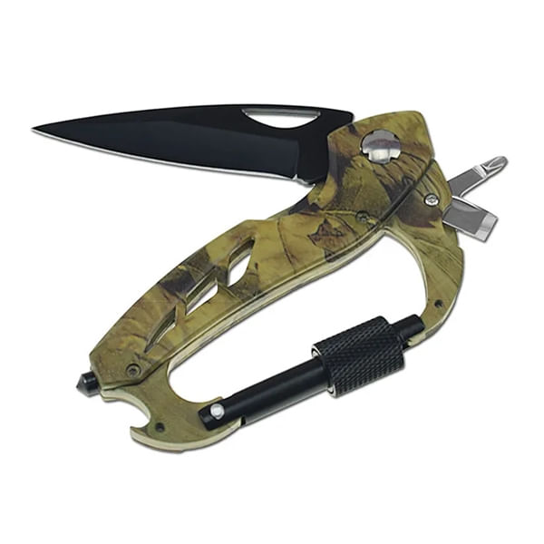 Set Topor Survivor, Desert Camo si Carabina multifunctionala 6 in 1, IdeallStore, 39 cm - 1 | YEO