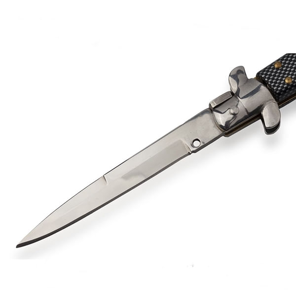Briceag de vanatoare IdeallStore®, Italian Stance, otel inoxidabil, 22.5 cm, gri, husa inclusa - 4 | YEO