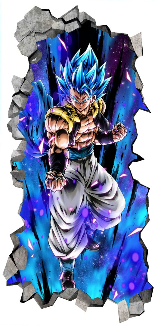 Sticker decorativ, Dragon ball Goku, Albastru, 90 cm, 1360STK-1 - 1 | YEO