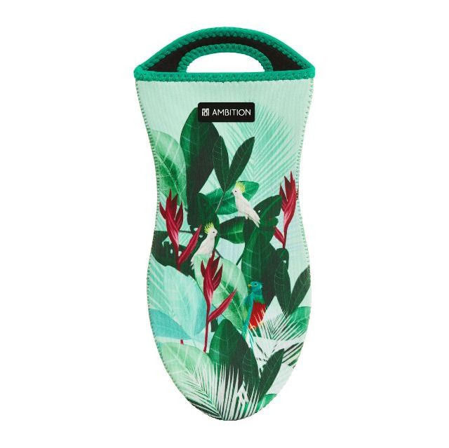 Manusa de bucatarie pentru cuptor din neopren, verde deschis, AMBITION Paradise Jungle