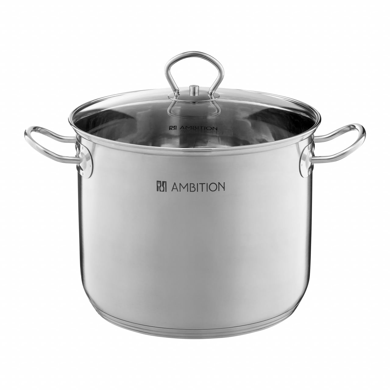 Oala inox cu capac AMBITION Acero, 11L, 26cm