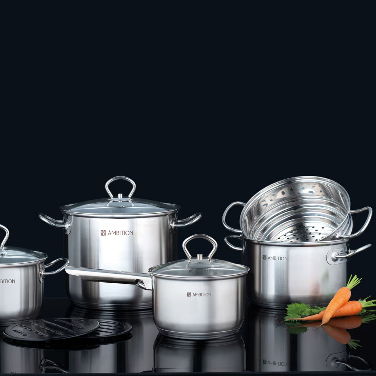 Set oale inox AMBITION Acero, 11 piese - 1 | YEO