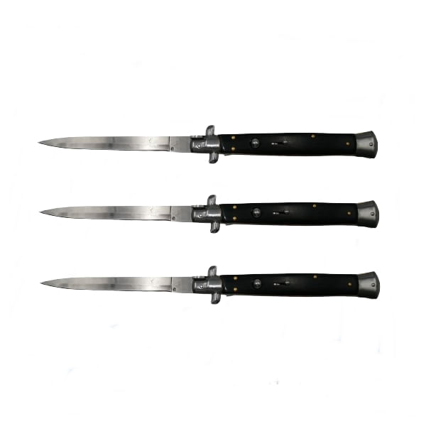 Set 3 Bricege automate, Italian Blade, Stiletto,IdeallStore®, otel inoxidabil, 33 cm, husa inclusa