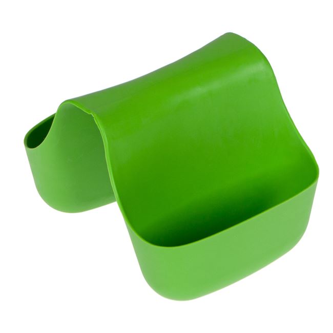 Suport inteligent, dublu din silicon pentru burete, 12 cm, verde