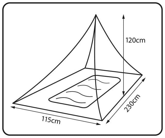 Plasa insecte 360 Degrees 1 persoana, 184 grame, 115 x 230 x 120 cm - 1 | YEO