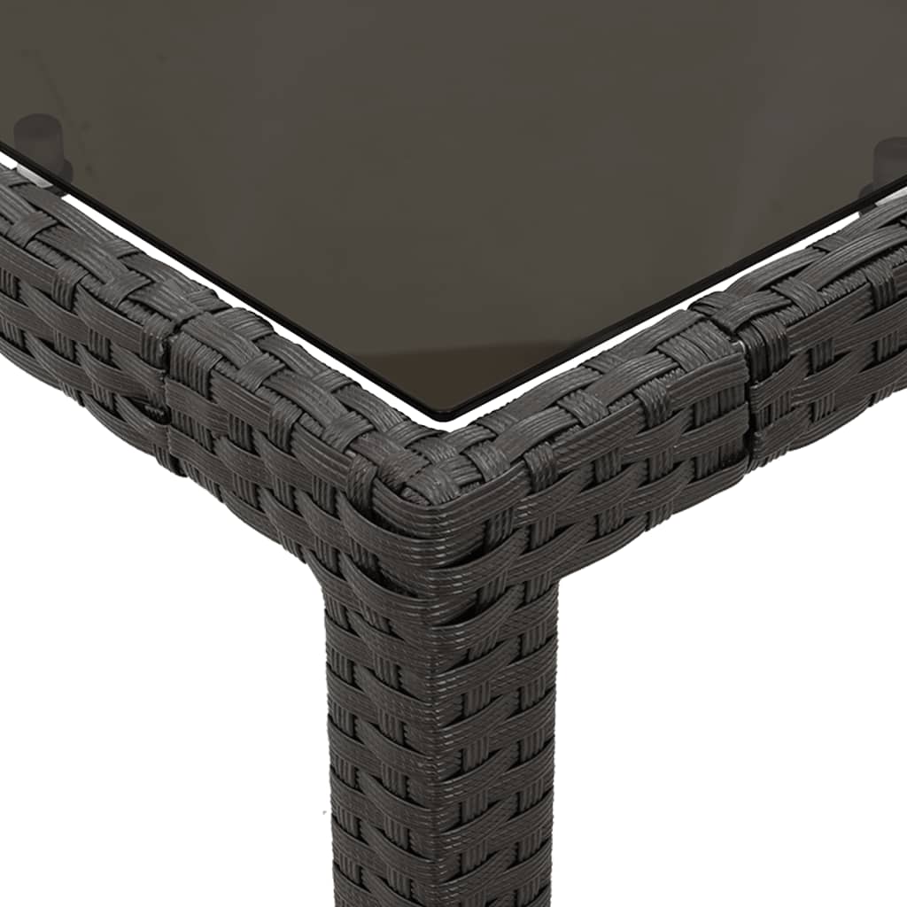 Set mobilier de gradina cu perne, 5 piese, negru, poliratan — imaginea 6