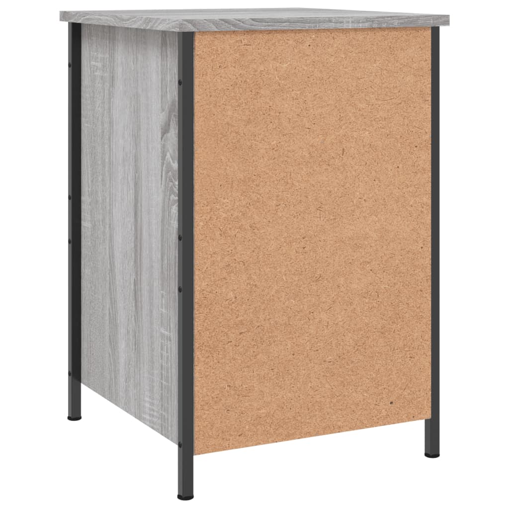 Noptiere, 2 buc., gri sonoma, 40x42x60 cm, lemn prelucrat — imaginea 9