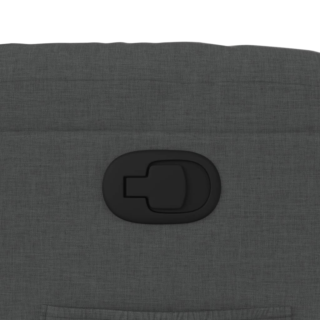 Fotoliu rabatabil, gri inchis, material textil — imaginea 9