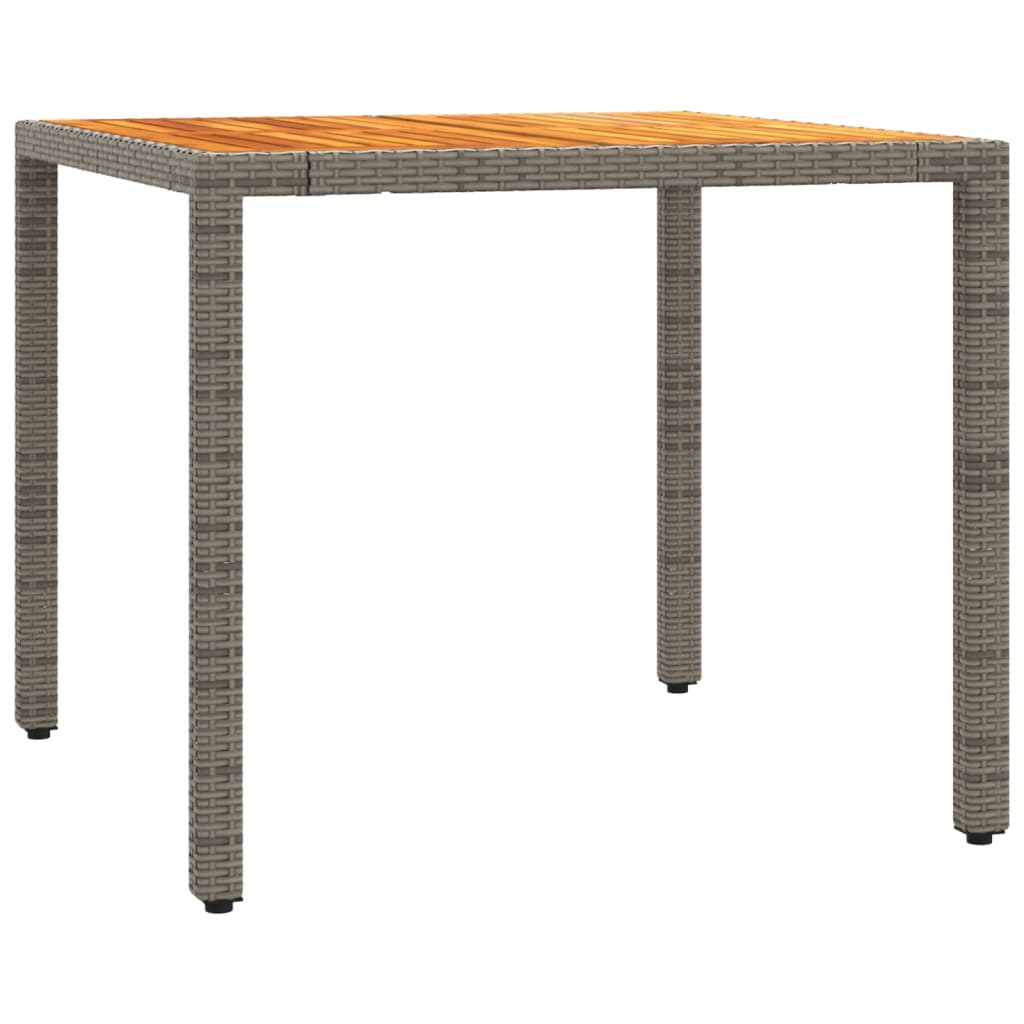 Set mobilier de gradina cu perne, 5 piese, gri, poliratan — imaginea 4