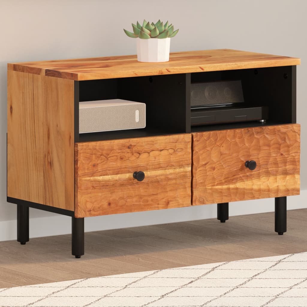 Comoda TV, 70x33x46 cm, lemn masiv de acacia — imaginea 2