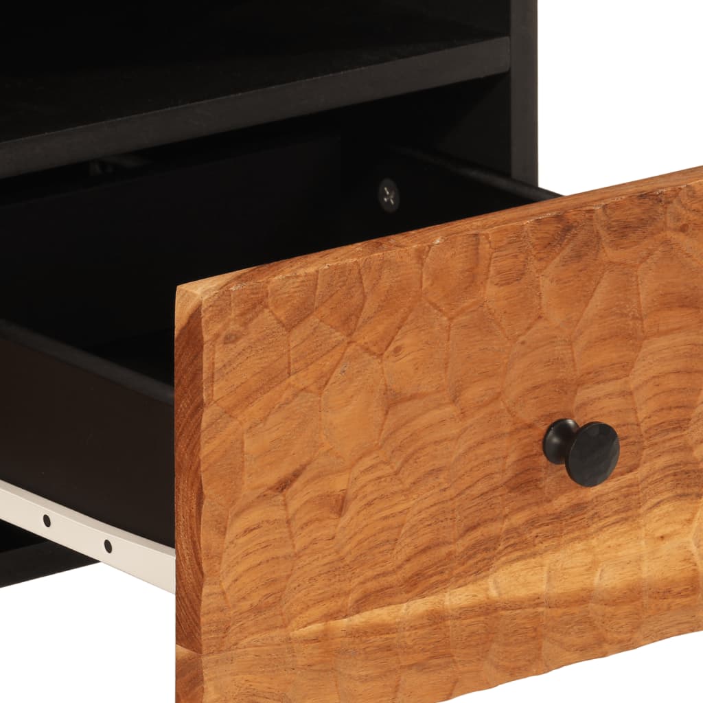 Comoda TV, 70x33x46 cm, lemn masiv de acacia — imaginea 9
