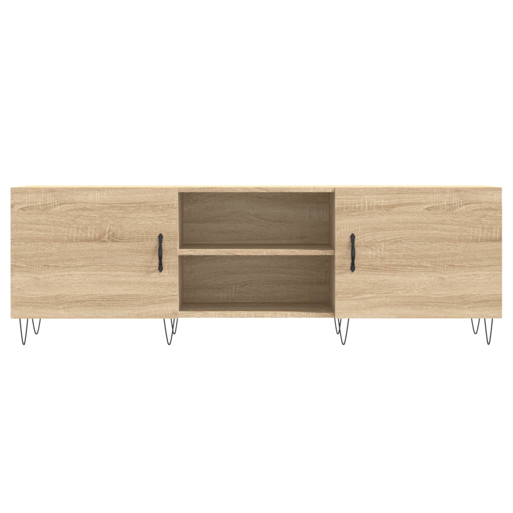 Comoda TV, stejar sonoma, 150x30x50 cm, lemn compozit — imaginea 5