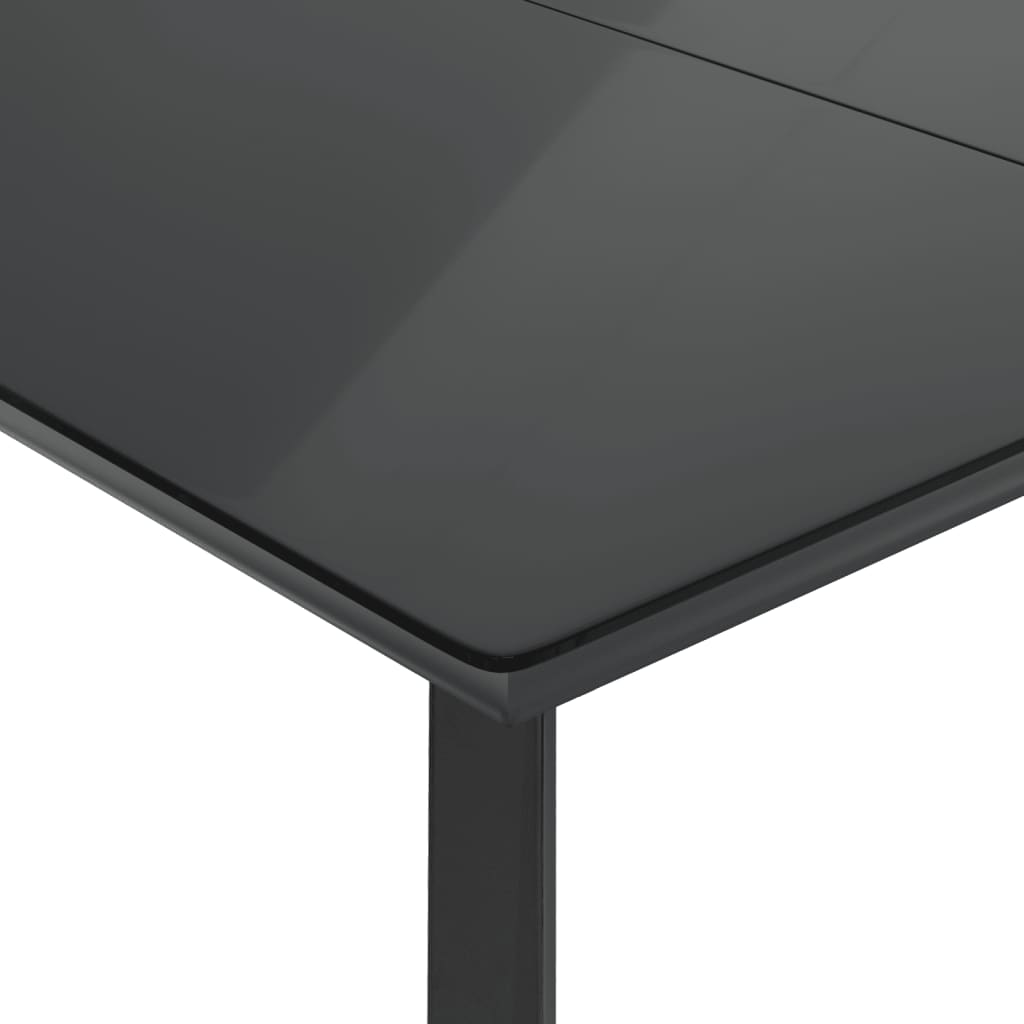 Set mobilier de gradina cu perne, 7 piese gri deschis poliratan — imaginea 6
